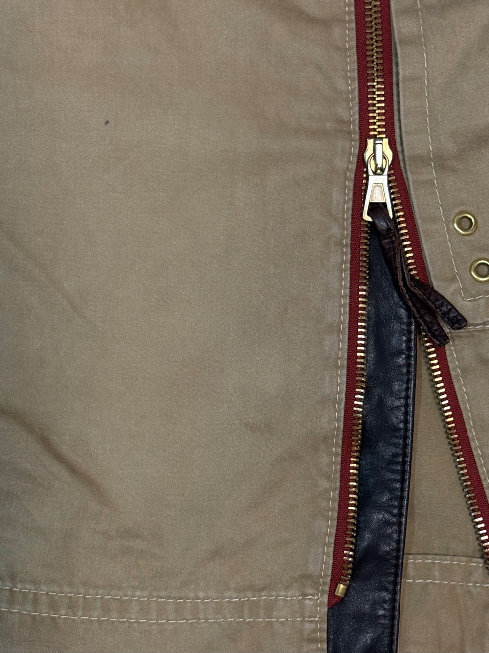 Dsquared2 Tan Cotton Cargo Midi Skirt with Leather Hardware - Picture 3 of 6